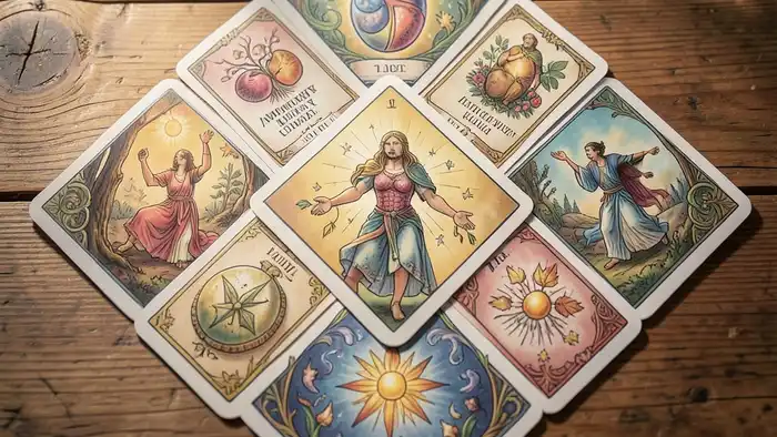 Расклад Таро «ромб» на иммунитет – визуальная схема расклада