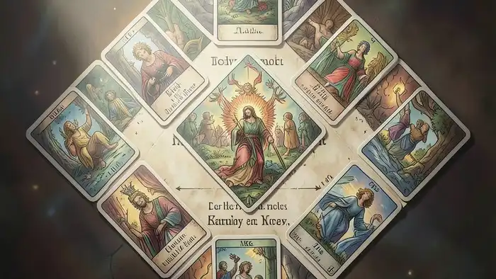 Расклад Таро ромб на контракт изображе��ие