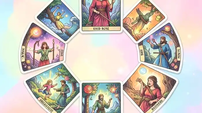 Расклад Таро «роза ветров» на дисциплину – визуальная схема