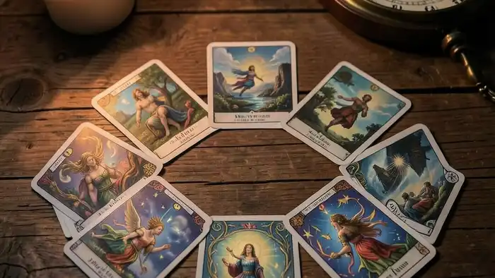 Расклад Таро «роза ветров» на наследство – карта в центре круга