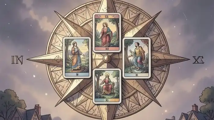 расклад Таро роза ветров на соседей изображение