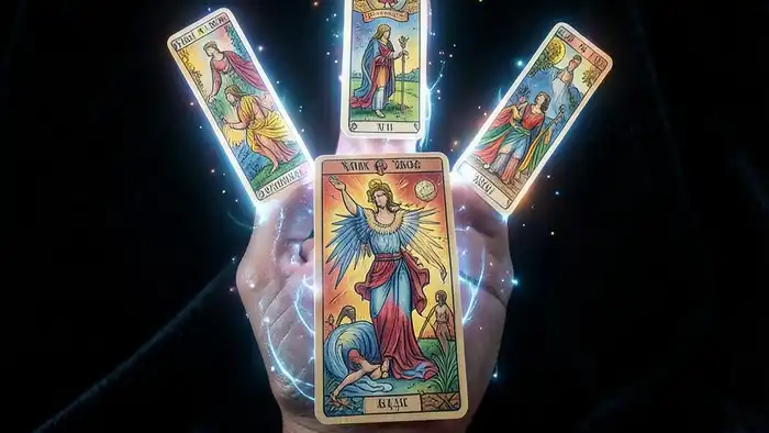 Расклад Таро «рука судьбы» изображение руки из карт