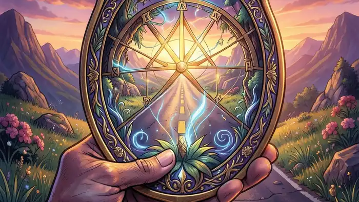 Расклад Таро «рука судьбы» на автопутешествие изображение