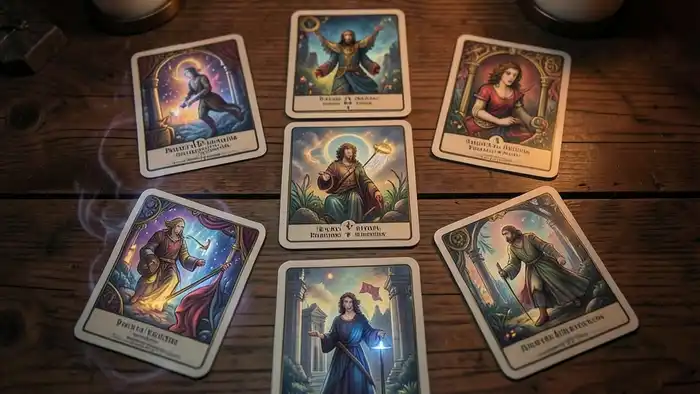 Расклад Таро «рука судьбы» на банкротство физлица, карта с свечой