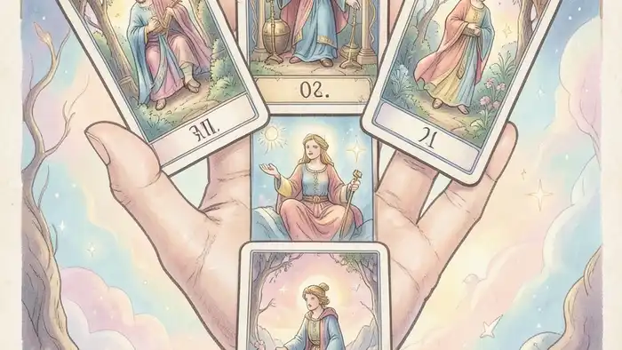 Расклад Таро «рука судьбы» на привычки – иллюстрация