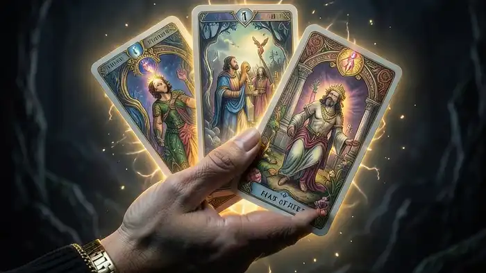 Расклад Таро рука судьбы на расставание изображение