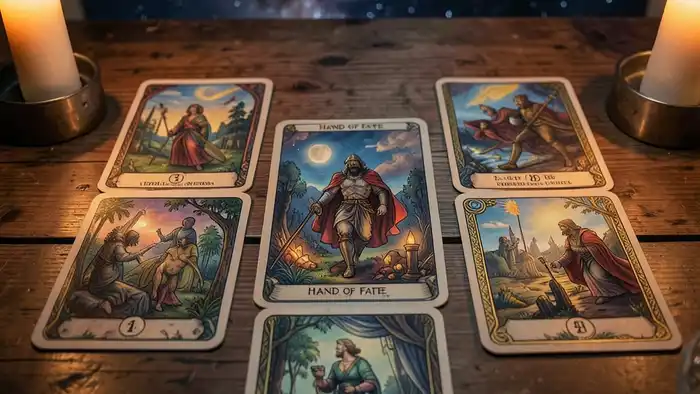 Расклад Таро «рука судьбы» на вахту – символический набор карт
