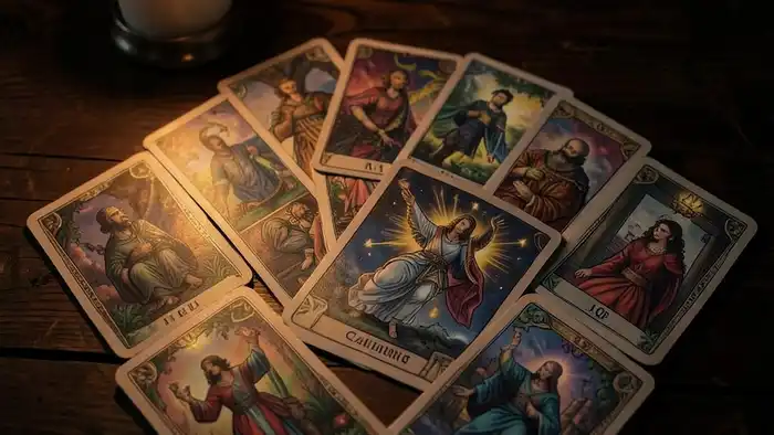 расклад Таро щит газлайтинг иллюстрация