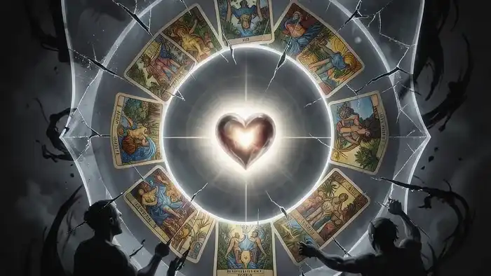 Расклад Таро Щит — схематичное изображение защитного поля с картами для диагностики интимной жизни