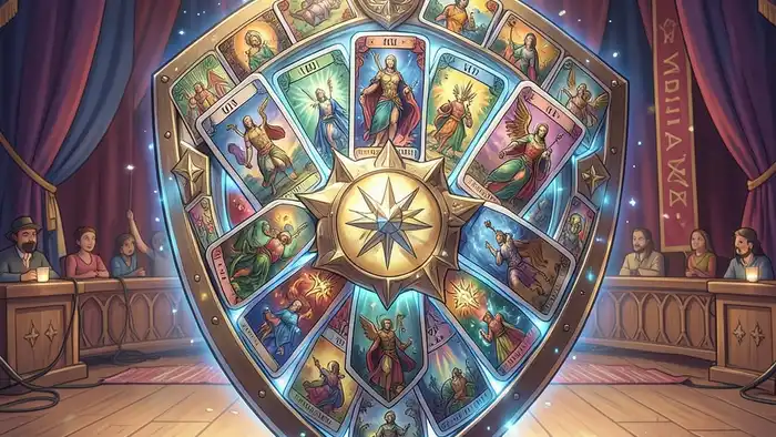 Расклад Таро щит на конкурс изображение