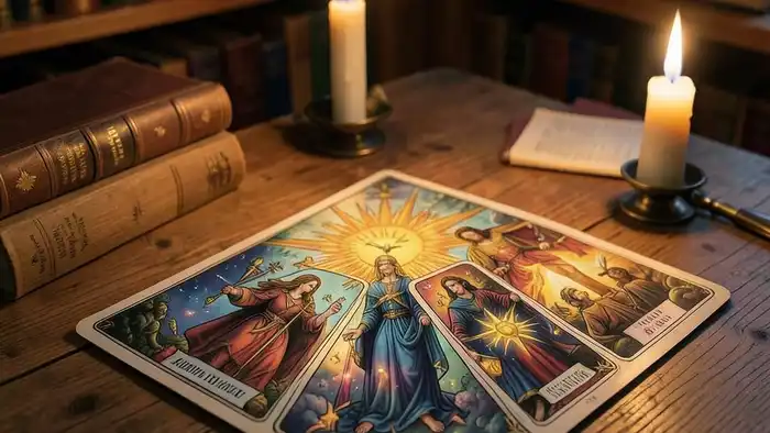 Расклад Таро «щит» на репетитора – изображение щита из карт Таро