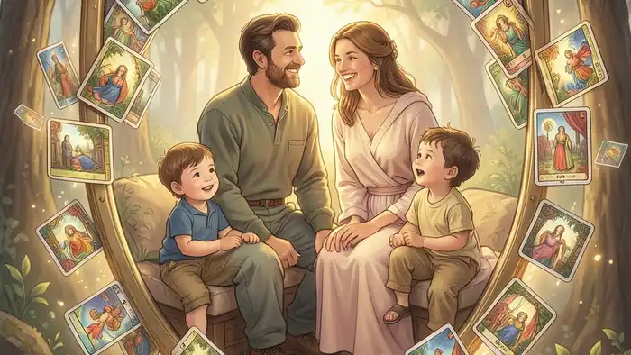 Расклад Таро щит семейные узы изображение