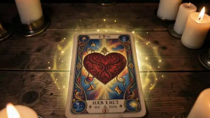 Расклад Таро «сердце» на соперницу – карта сердца в центре