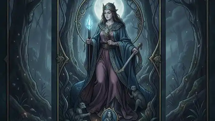 Расклад Таро «Спираль» на давление — схема из карт, показывающая слои стресса