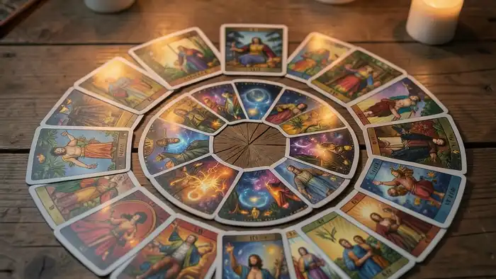 расклад Таро спираль на команду изображение