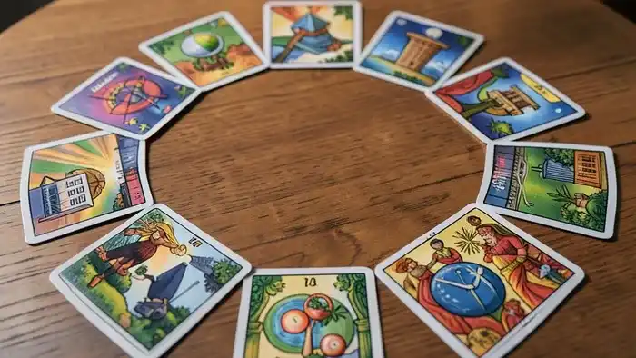 Расклад Таро «спираль» на нетворкинг – визуальное изображение