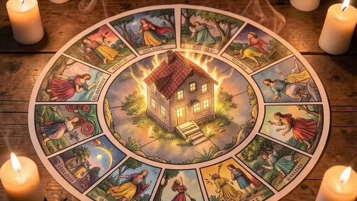 Расклад Таро «спираль» на покупку квартиры – визуальная спираль с картами и домом