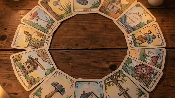 Расклад Таро «спираль» на ремонт – визуальное изображение