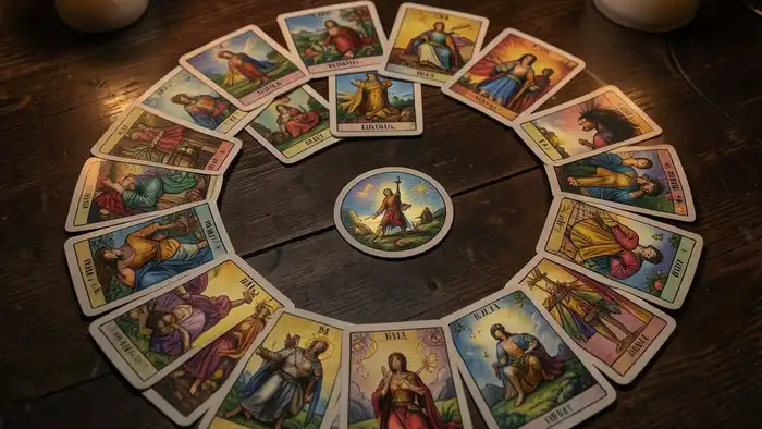 Расклад Таро спираль на следствие – изображение расклада