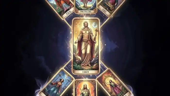 Расклад Таро «стрела» на порчу – изображение