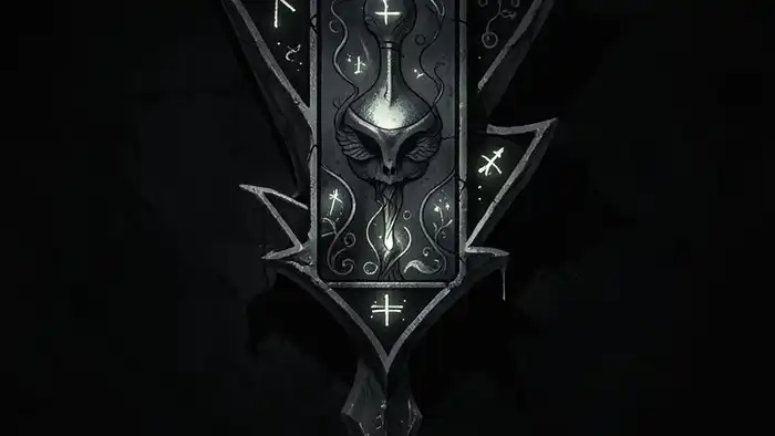 Расклад Таро «стрела» на тень – изображение стрелы из карт с тёмными оттенками