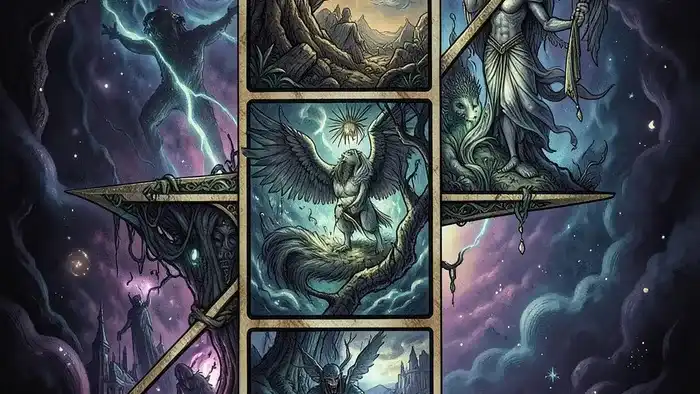 Расклад Таро «стрела» на тень изображение