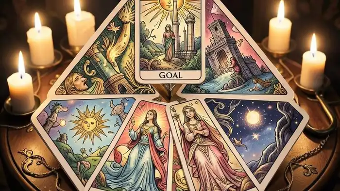 Расклад Таро "стрела" – визуальная схема с четырьмя картами