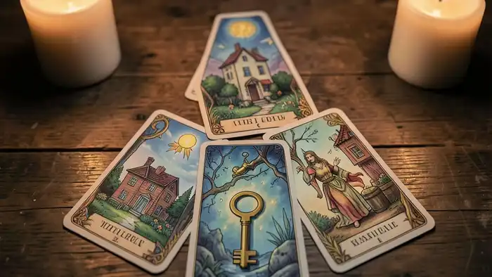 Расклад Таро треугольник на ипотеку одобрят ли – визуальное изображение