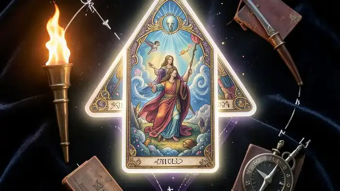 Расклад Таро «треугольник» на менторство – символический треугольник карт