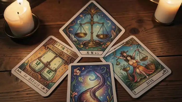 Расклад Таро треугольник на возврат долга