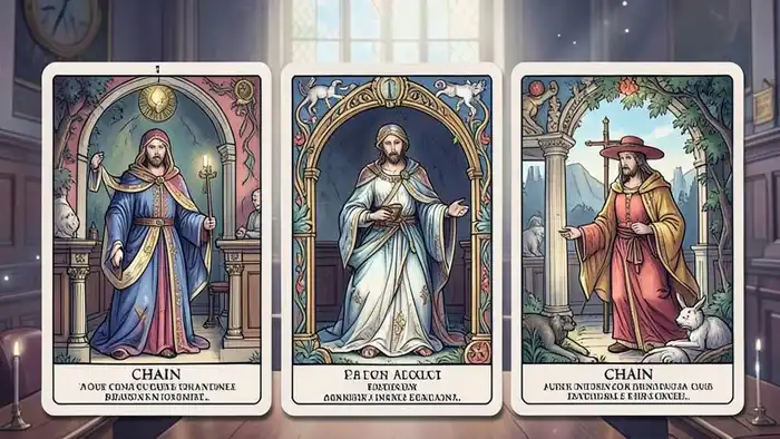 Расклад Таро цепочка на опеку через суд – визуальная схема