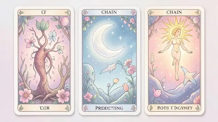 расклад цепочка на пол ребенка, карты Таро с символикой плодородия и судьбы