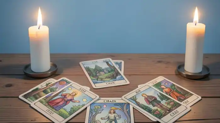 Расклад Таро «цепочка» на тревожность – визуальная схема