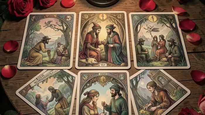 Расклад Таро «цыганский» на конфликт в паре — изображение