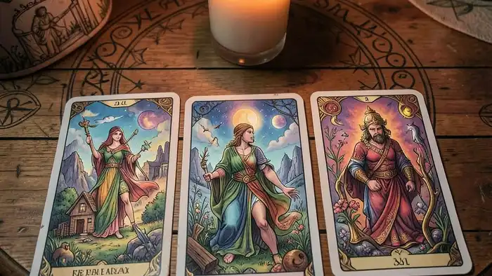 Расклад Таро цыганский на продажу квартиры, символический стол с картами