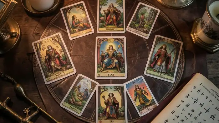 Расклад Таро «цыганский» на зарплату – карта, свеча, финансовые символы