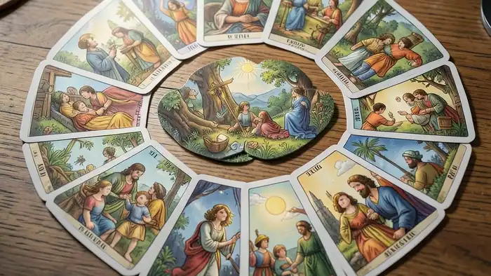 Расклад Таро «веер» на алименты – изображение