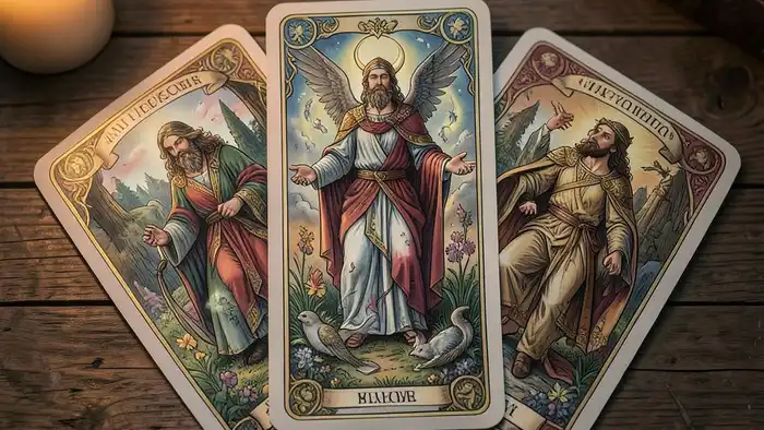 Расклад Таро «веер» на крестного – визуальное представление