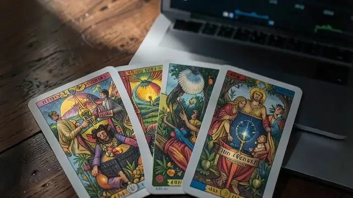 Расклад Таро "веер" на криптовалюту — схема позиций и карты для анализа инвестиций