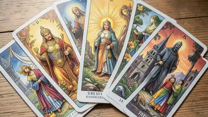 Расклад Таро «веер» на сделку — визуальное представление