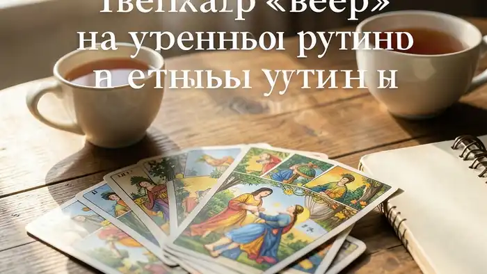 Расклад Таро «веер» на утреннюю рутину – утренний стол с картами