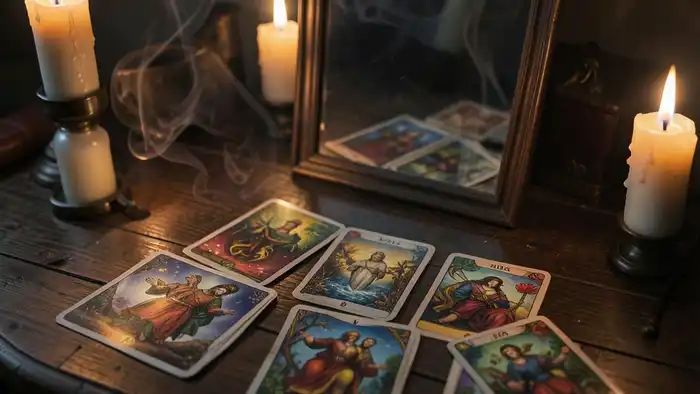Расклад Таро «зеркало души» на ревность – визуальное изображение