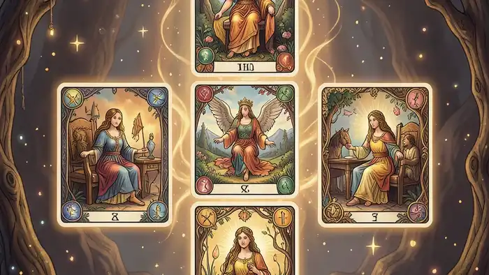 зодиакальный расклад Таро – карта с символами зодиаков и позициями