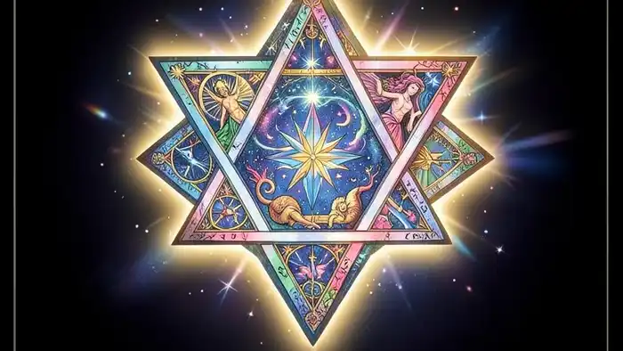Расклад Таро звезда Давида – визуальное изображение