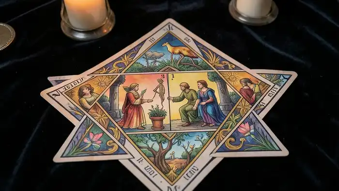 Расклад Таро звезда Давида – символический расклад для решения вопроса о разводе