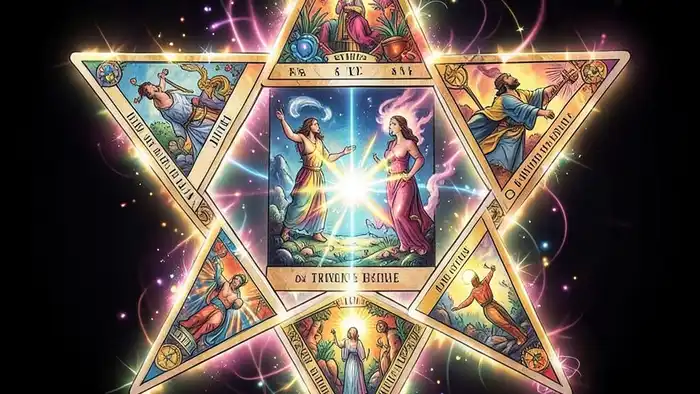 Расклад Таро звезда Давида на дисциплину изображение