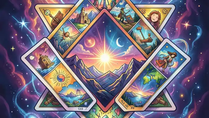 Расклад Таро Звезда Давида на карьеру за границей