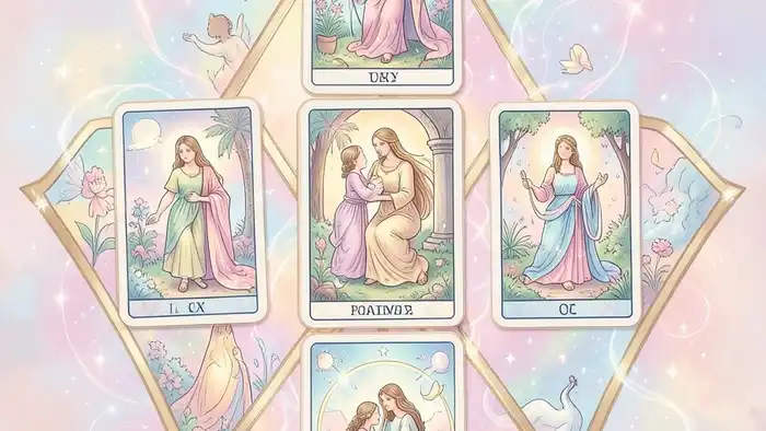 Расклад Таро «звезда Давида» на отношения с дочерью – визуальная схема