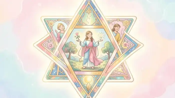 расклад Таро звезда Давида на ребенка изображение