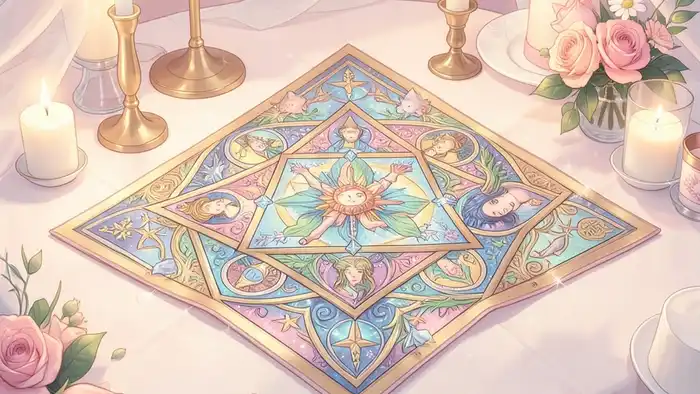 Расклад Таро «звезда Давида» на свадьбу дочери — изображение